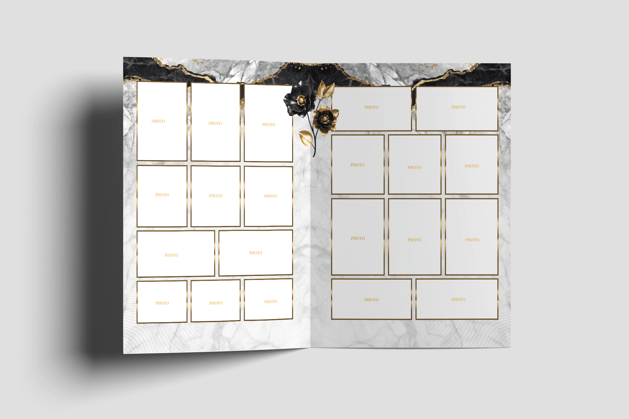 Marble Moments Funeral Program Design