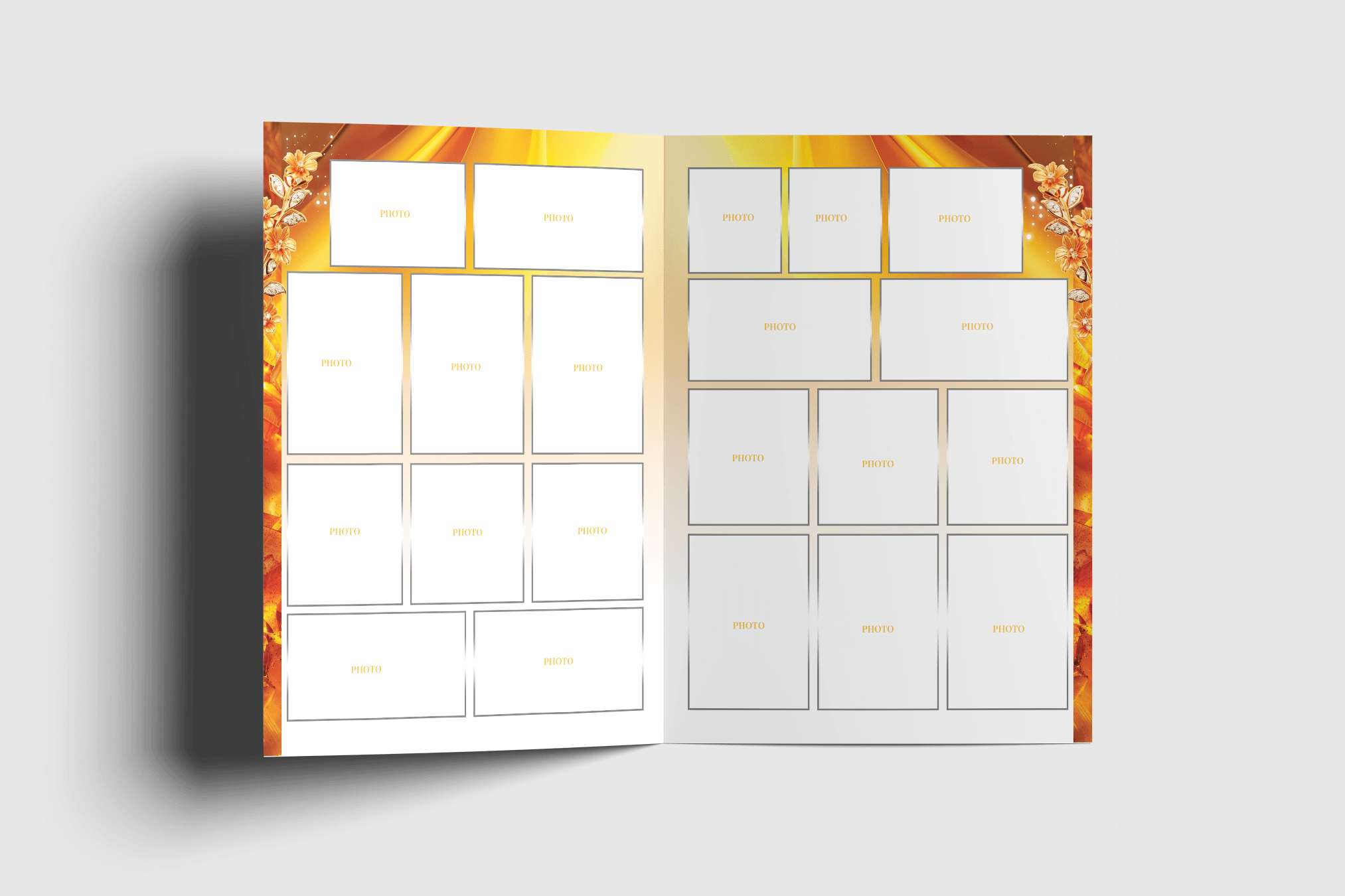 Amber Glow Funeral Program Design