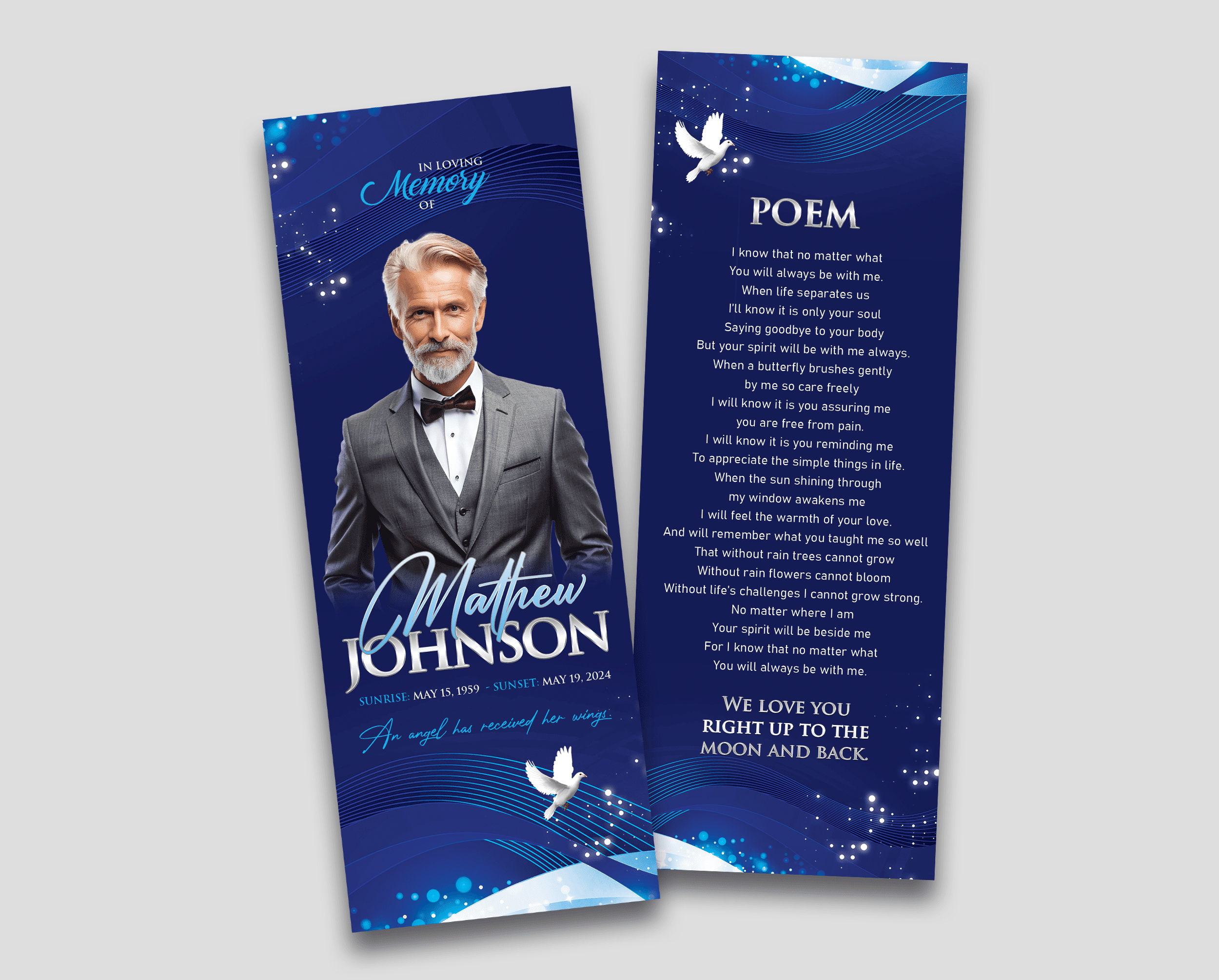 Blue Legacy – Memorial Card