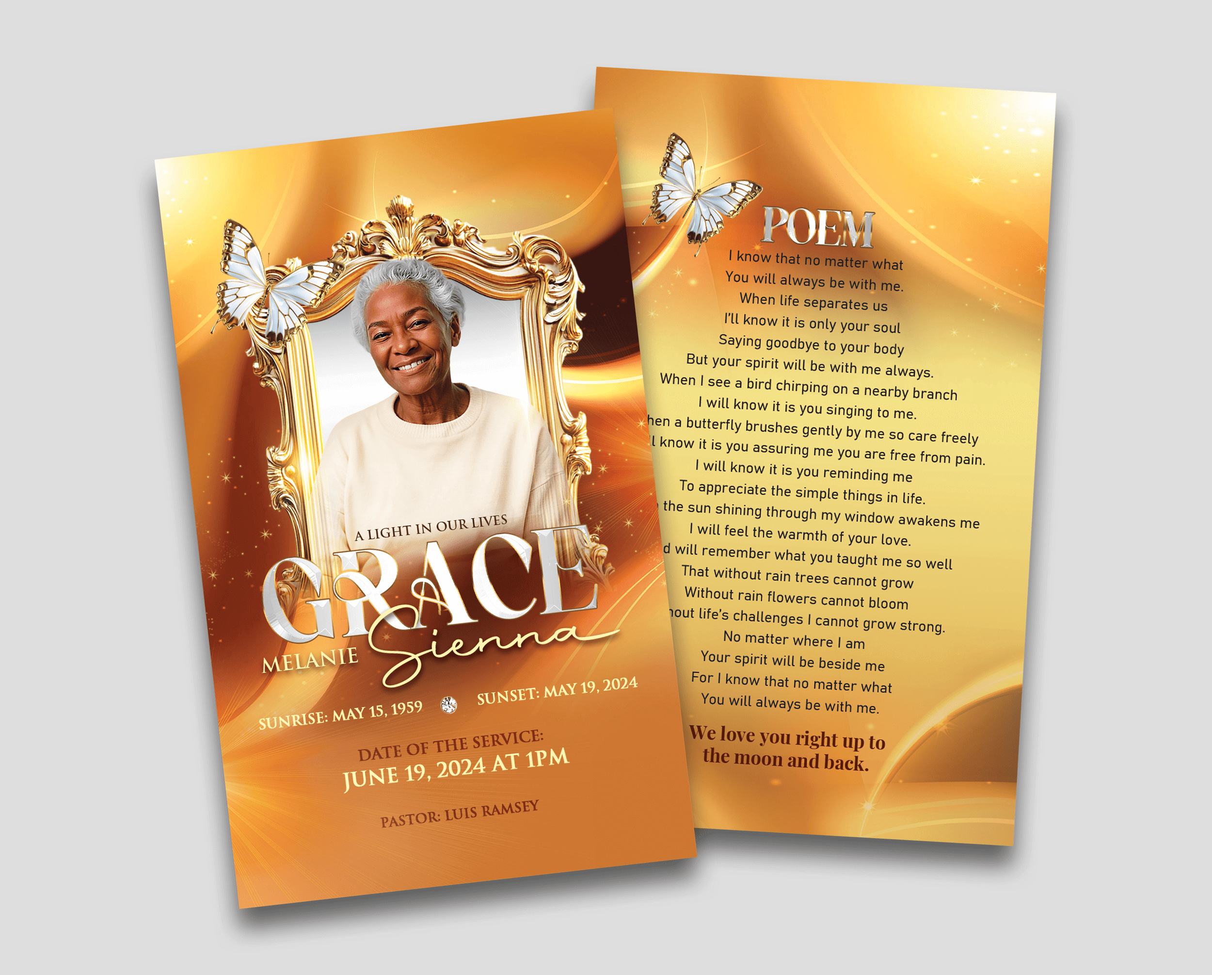 Funeral Prayer Cards